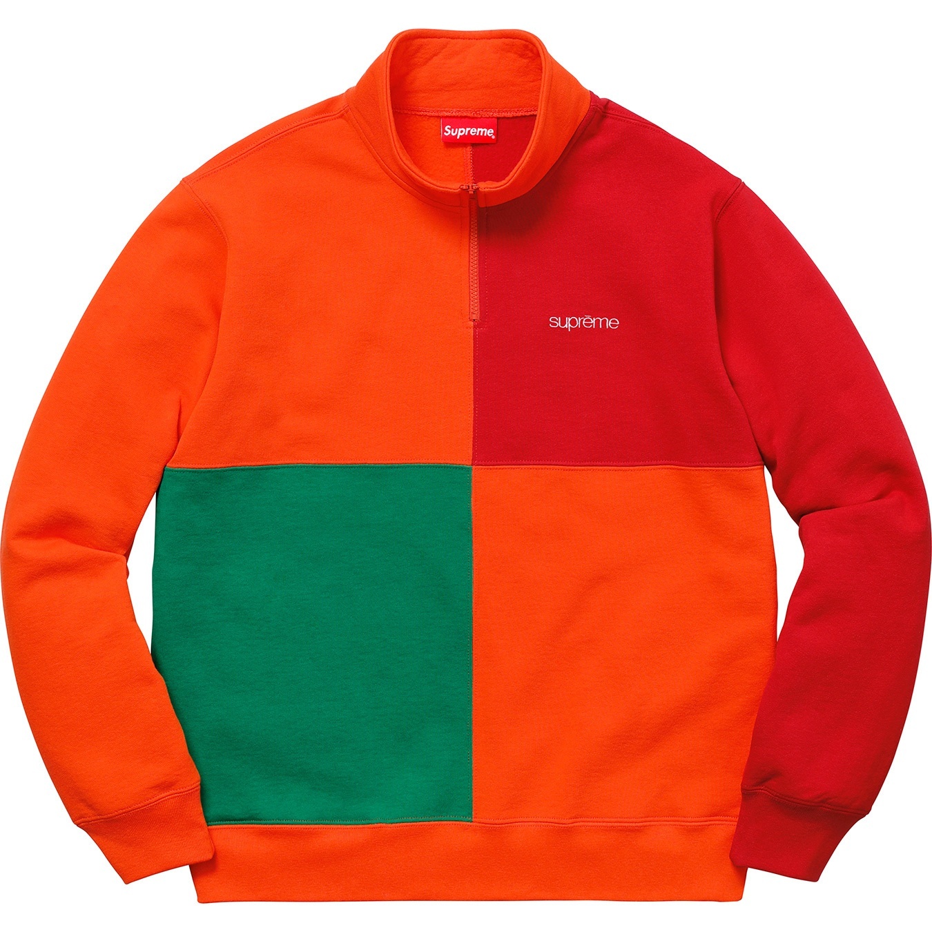 Color Blocked Half Zip Sweatshirt view 3
